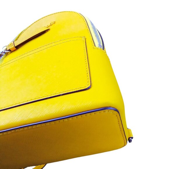 Kate Spade Yellow CONVERTIBLE Mini Backpack FREE Shipping - Picture 4 of 7
